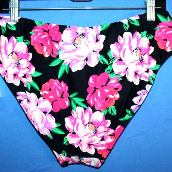 Time and Tru High Waist Bikini Bottoms Floral Large 12-14 NWT - Picture 7 of 7